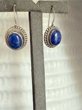 BA Suarti  925 Sterling Silver & Stone Dangle Earrings